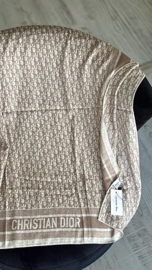 BEJ ÇİFT YÖNLÜ YÜN İPEK ŞAL