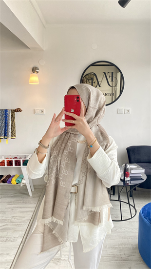 BEJ G YÜN İPEK ŞAL