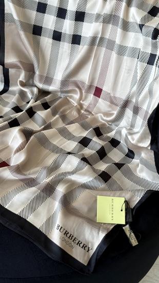 BEJ SİYAH / ORJİNAL DESEN VUAL İPEK ŞAL