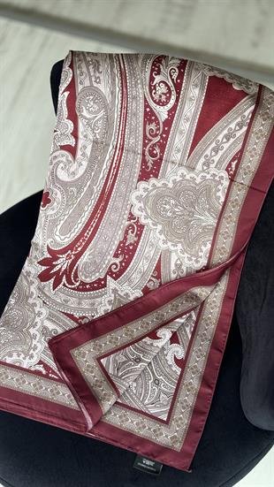 BORDO / ETNİK DESEN PAMUK ŞAL