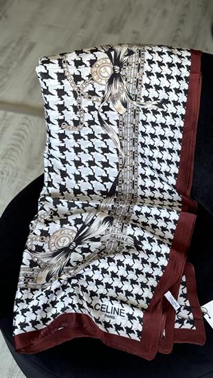 BORDO GEÇİŞLİ VUAL İPEK ŞAL