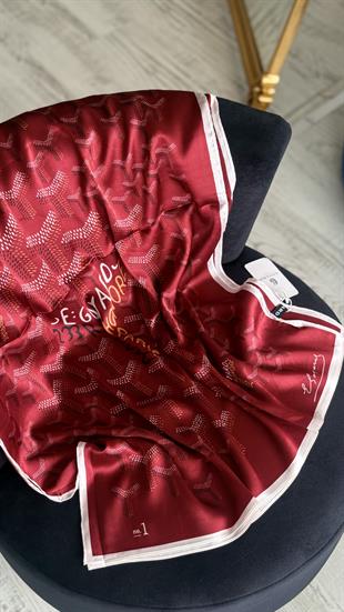 BORDO GOYARD VUAL İPEK ŞAL 
