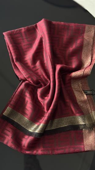 BORDO İNCE YÜN İPEK ŞAL