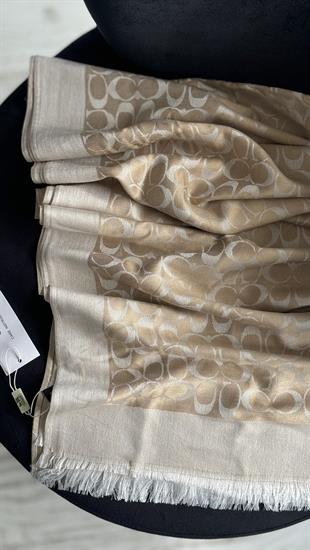 BEJ / GOLD COACH KAŞMİR İPEK ŞAL