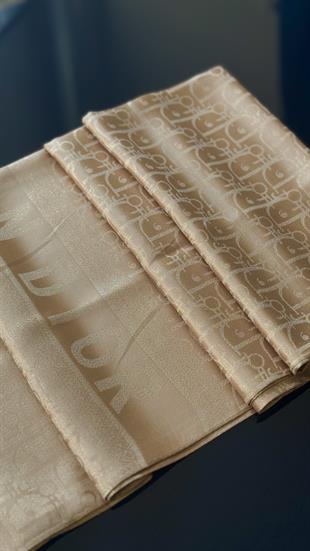 D GOLD SİMLİ İPEK ŞAL