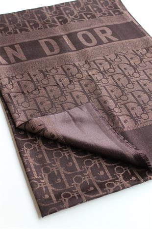 D ACI KAHVE SİMLİ İPEK ŞAL