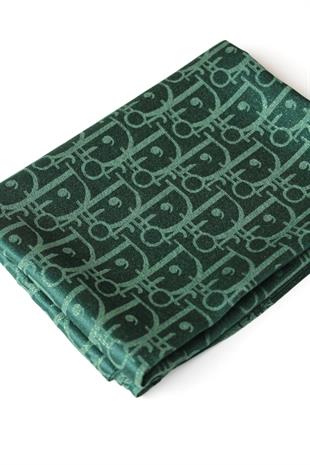 D YEŞİL SİMLİ İPEK ŞAL