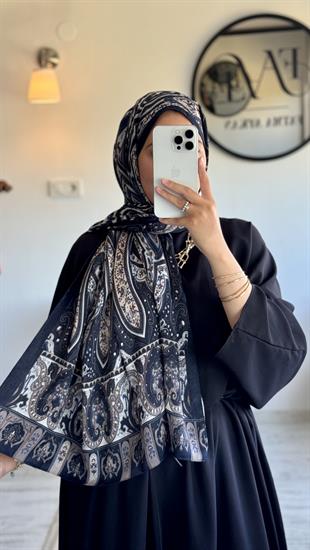 ETNİK İPEK PAMUK KOYU LACİVERT