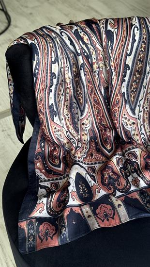 ETNİK İPEK PAMUK SOMON LACİVERT