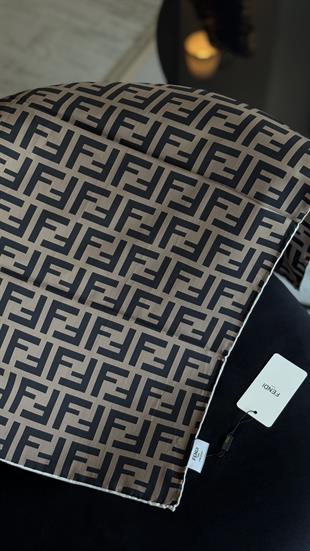 F DESEN TWİL / KREM SİYAH GEÇİŞLİ EŞARP