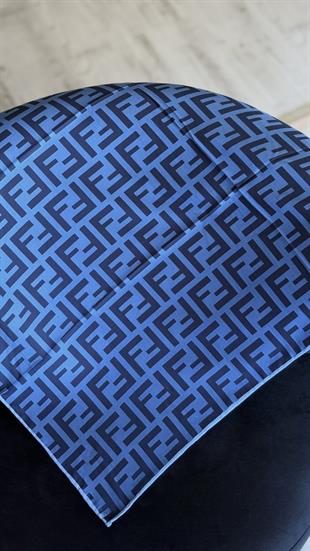 F DESEN TWİL / LACİVERT EŞARP