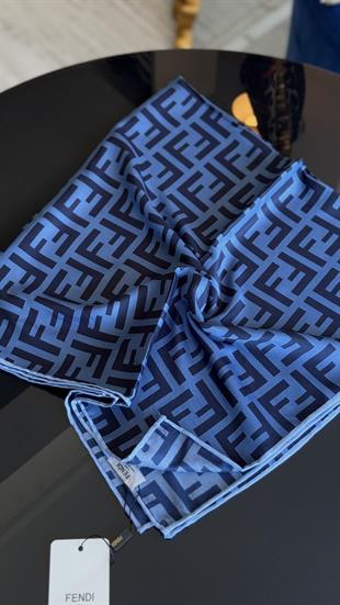 F DESEN TWİL / LACİVERT EŞARP