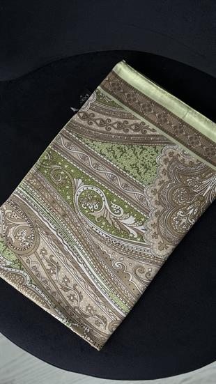 FISTIK YEŞİL / ETNİK DESEN PAMUK ŞAL