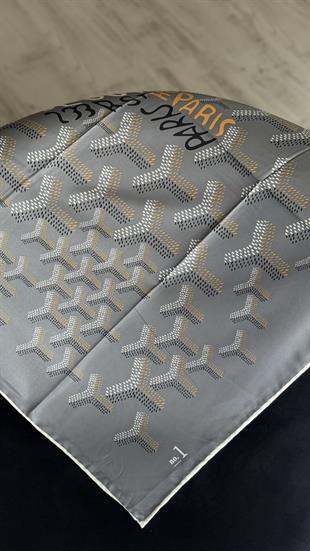 GRİ GOYARD TWİL EŞARP