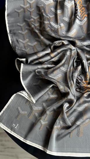 GRİ GOYARD VUAL İPEK ŞAL 