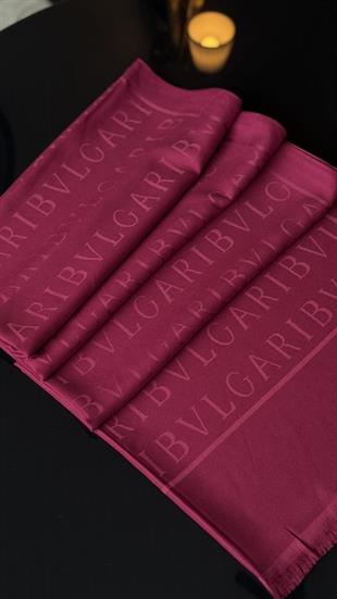 İPEK / PAMUK VİŞNE RENK ŞAL