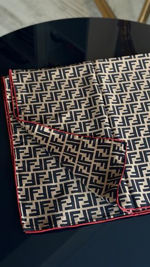 KIRMIZI GEÇİŞLİ ORJİNAL DESEN EŞARP