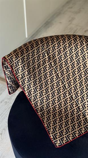 KIRMIZI GEÇİŞLİ ORJİNAL DESEN EŞARP