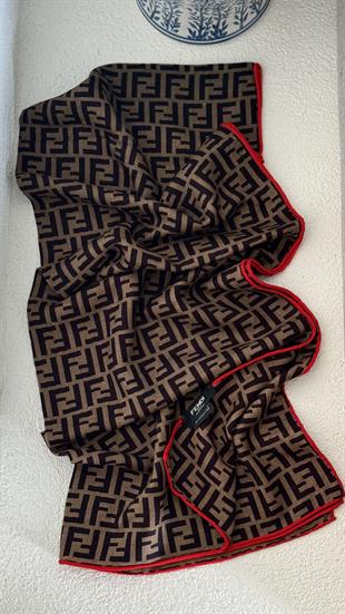 KIRMIZI GEÇİŞLİ SAF KAŞMİR ŞAL 