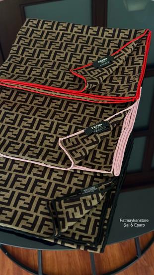 KIRMIZI GEÇİŞLİ SAF KAŞMİR ŞAL 