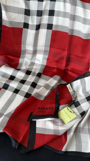 KIRMIZI / ORJİNAL DESEN VUAL İPEK ŞAL