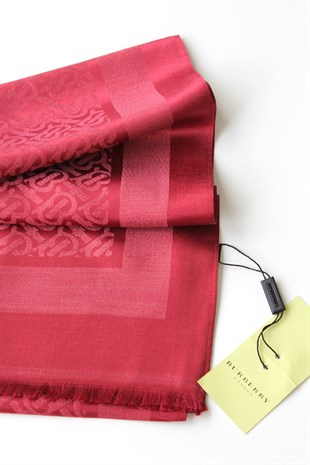 KIRMIZI /SİMLİ B İPEK / PAMUK ŞAL