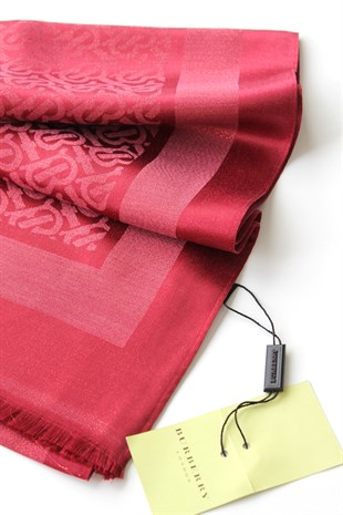 KIRMIZI /SİMLİ B İPEK / PAMUK ŞAL