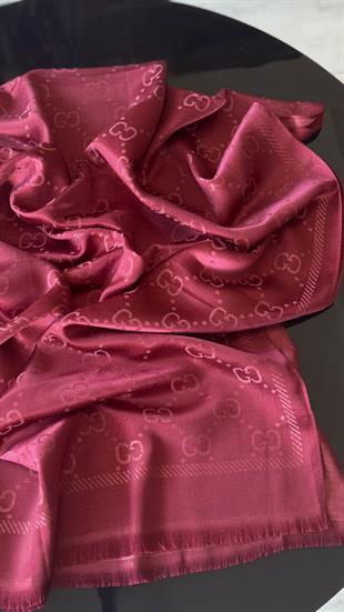 KIRMIZI / SİMLİ İPEK ŞAL