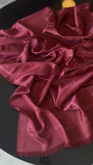 KIRMIZI / SİMLİ İPEK ŞAL