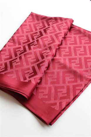 KIRMIZI / SİMLİ İPEK ŞAL