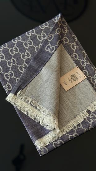 KOT MAVİ G YÜN İPEK ŞAL