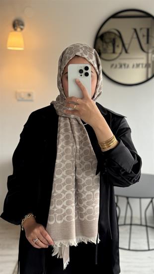 BEJ KAŞMİR / YÜN İPEK ŞAL 