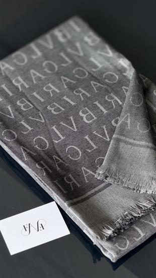 KOYU GRİ ÇİFT YÖNLÜ KAŞMİR / YÜN ŞAL