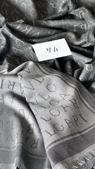 KOYU GRİ ÇİFT YÖNLÜ KAŞMİR / YÜN ŞAL