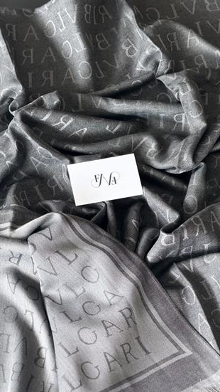 KOYU GRİ ÇİFT YÖNLÜ KAŞMİR / YÜN ŞAL