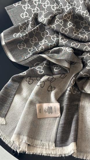 KOYU GRİ G YÜN İPEK ŞAL