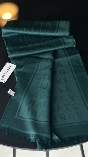 KOYU YEŞİL ÇİFT YÖNLÜ KAŞMİR / YÜN ŞAL