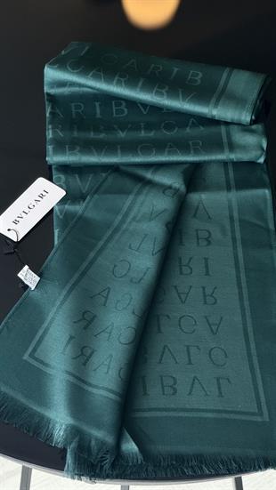 KOYU YEŞİL ÇİFT YÖNLÜ KAŞMİR / YÜN ŞAL