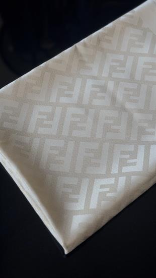 KREM / SİMLİ İPEK ŞAL