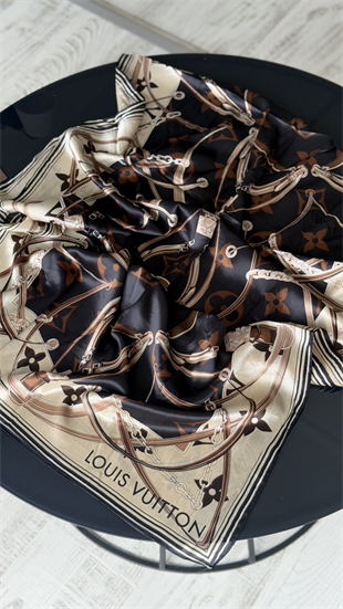 KREM / SİYAH VUAL İPEK ŞAL