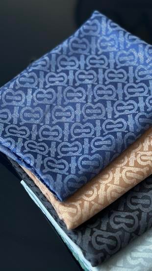 LACİVERT B İPEK / PAMUK ŞAL