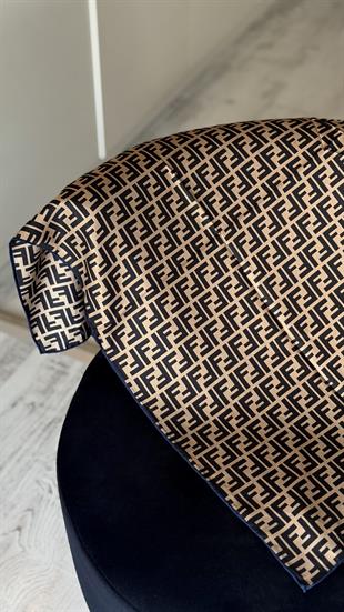 LACİVERT GEÇİŞLİ ORJİNAL DESEN EŞARP