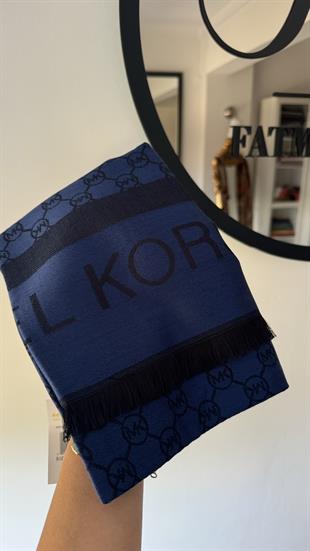 LACİVERT KAŞMİR İPEK MK ŞAL