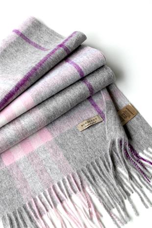 LİLA / GRİ B OMUZ ŞALI