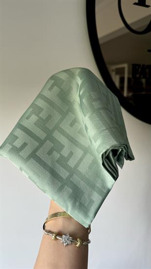 MİNT YEŞİLİ İPEK PAMUK EŞARP 