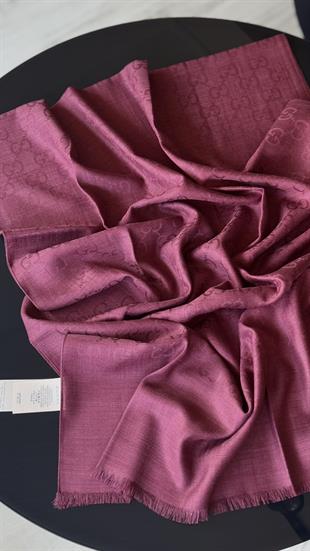 NEW ! BORDO RENK G YÜN İPEK ŞAL