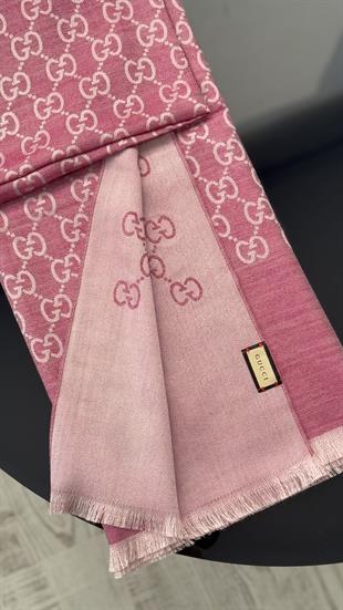 NEW ! PEMBE G YÜN İPEK ŞAL