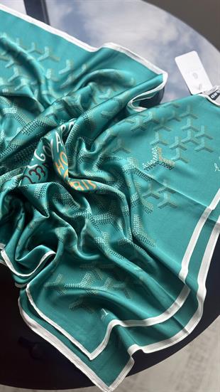 PETROL YEŞİL GOYARD VUAL İPEK ŞAL 