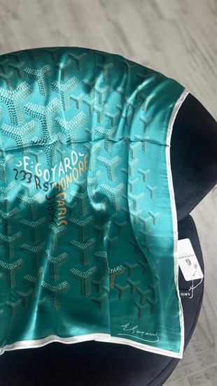 PETROL YEŞİL GOYARD VUAL İPEK ŞAL 