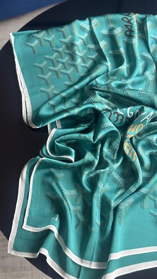 PETROL YEŞİL GOYARD VUAL İPEK ŞAL 
